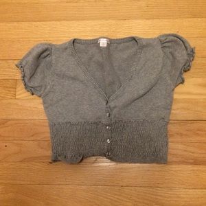 Juniors crop top sweater